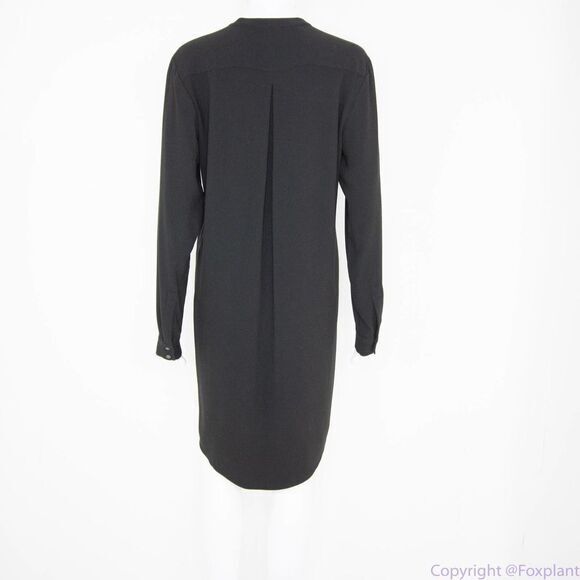 Ann Taylor black lace-up front long sleeves dress, size 6 - Picture 14 of 16